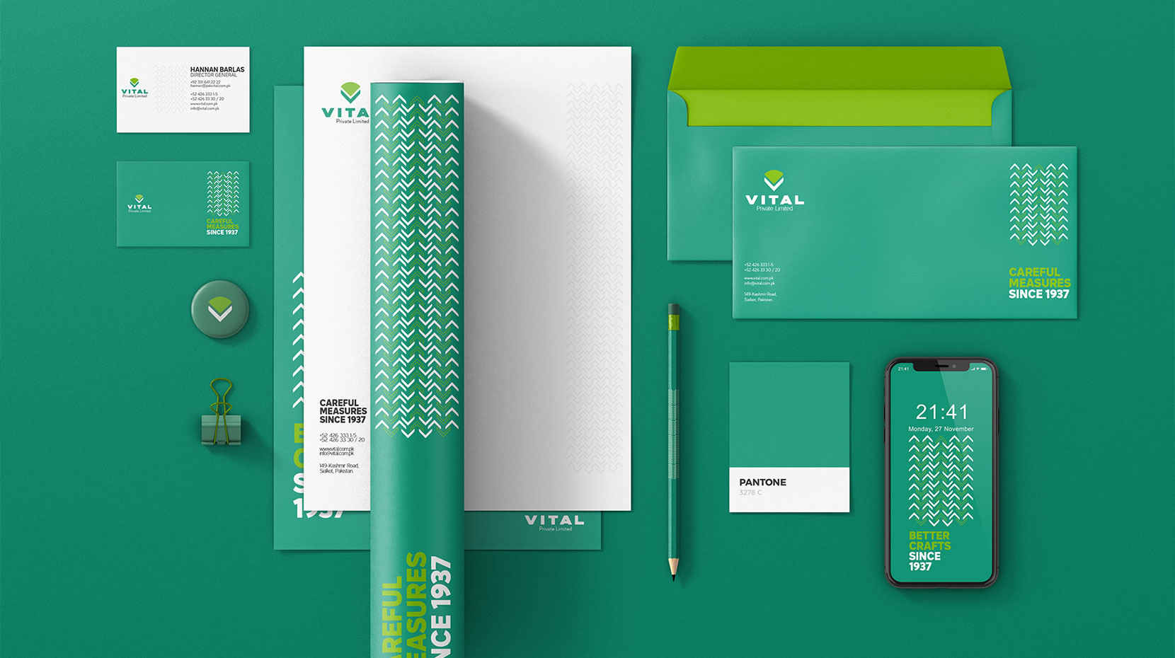 Vital | Branding | Visual Identity and Stationery
