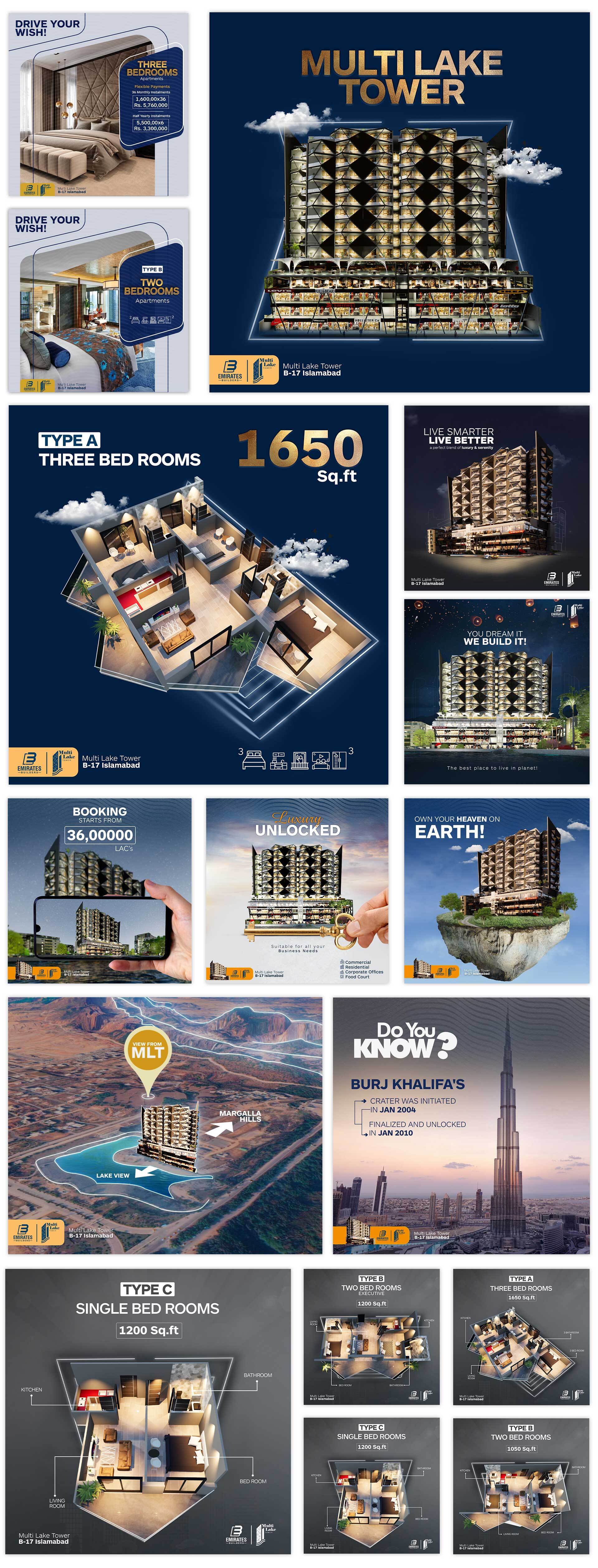 Multi Lake | Real Estate | Social Media Portfolio