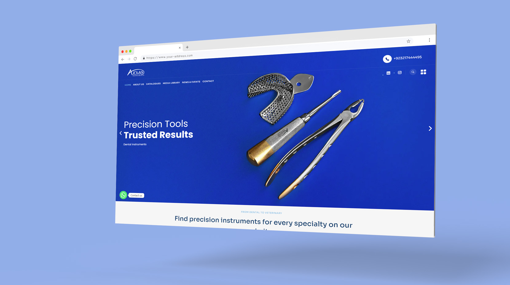 Akmo Instruments Website