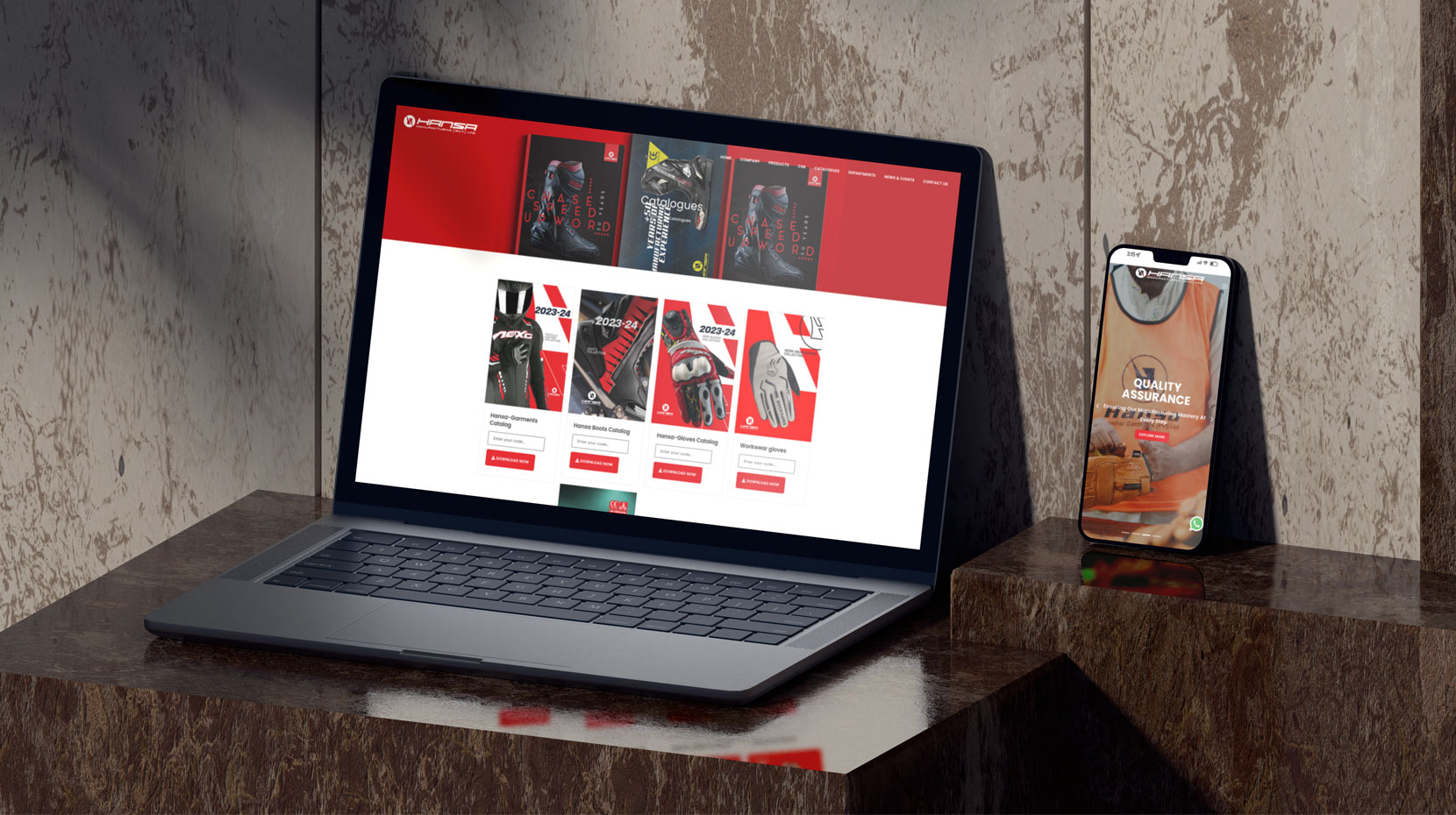 Hansa Website Design