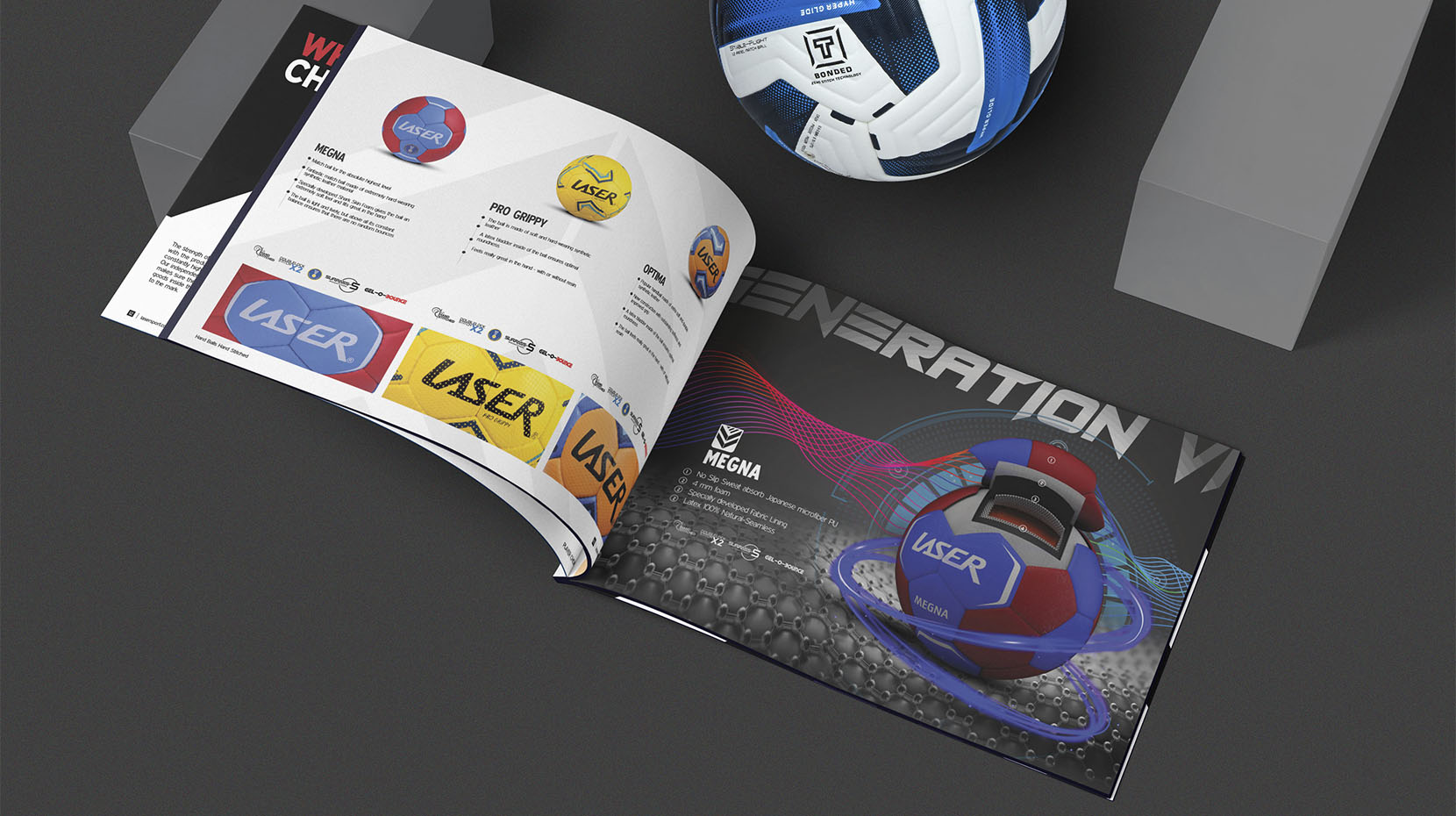 Laser Sports Catalog | Photography | 3D Visualization