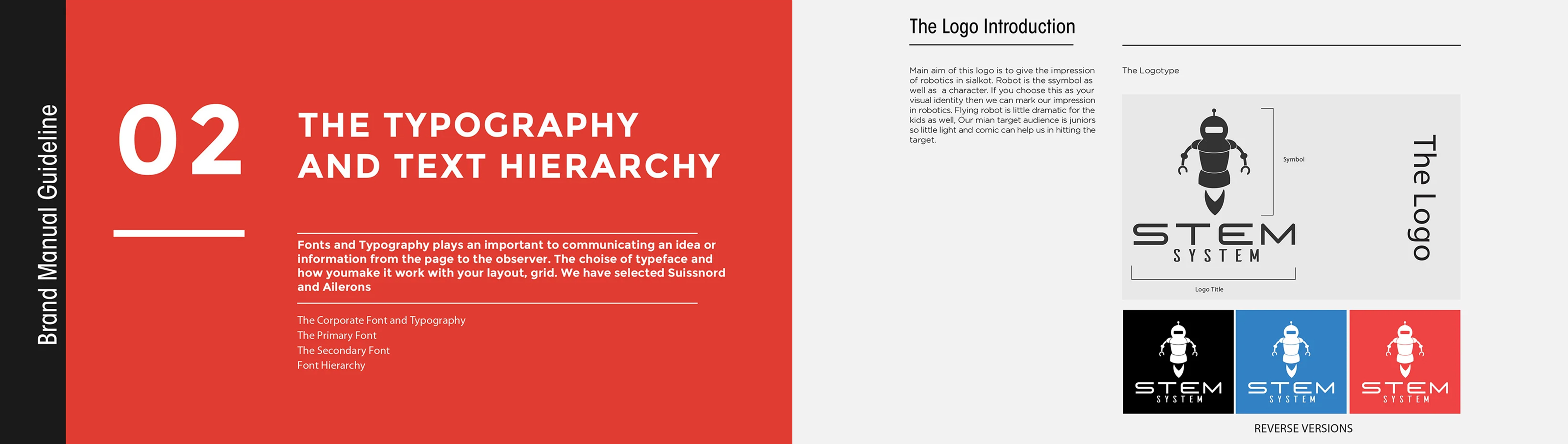 Logo & Branding For Education System with guidelines.