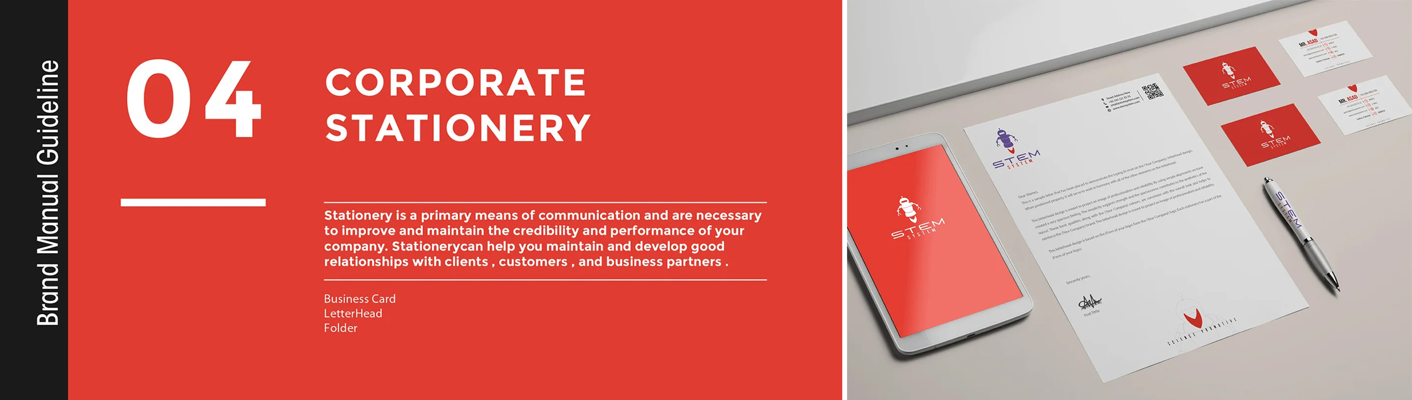 Logo & Branding For Education System with guidelines.