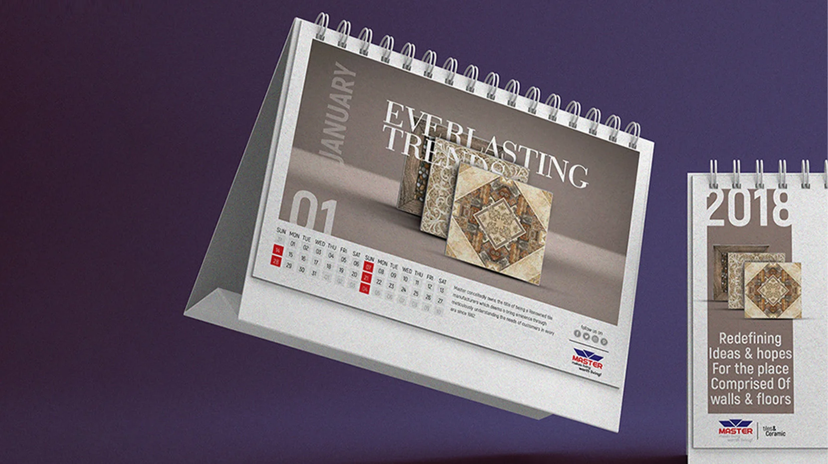 Table Calendar | 2018 | Master Group