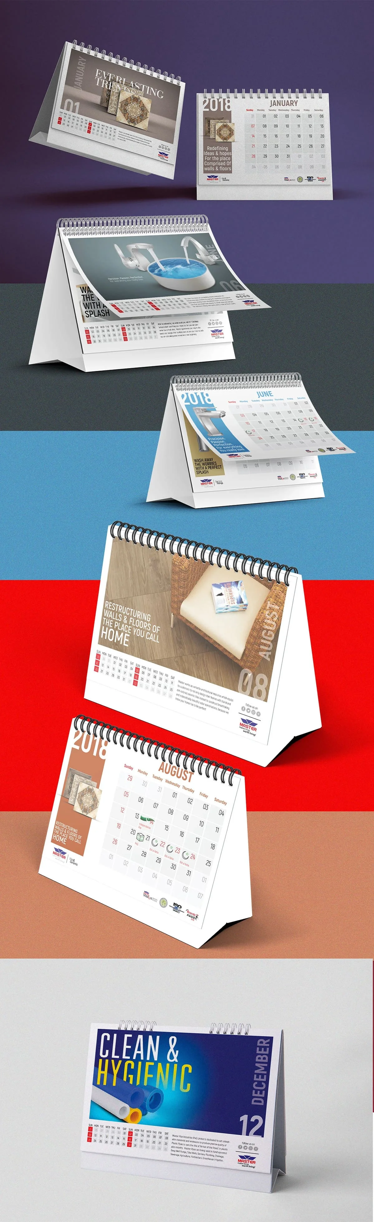 Table Calendar | 2018 | Master Group